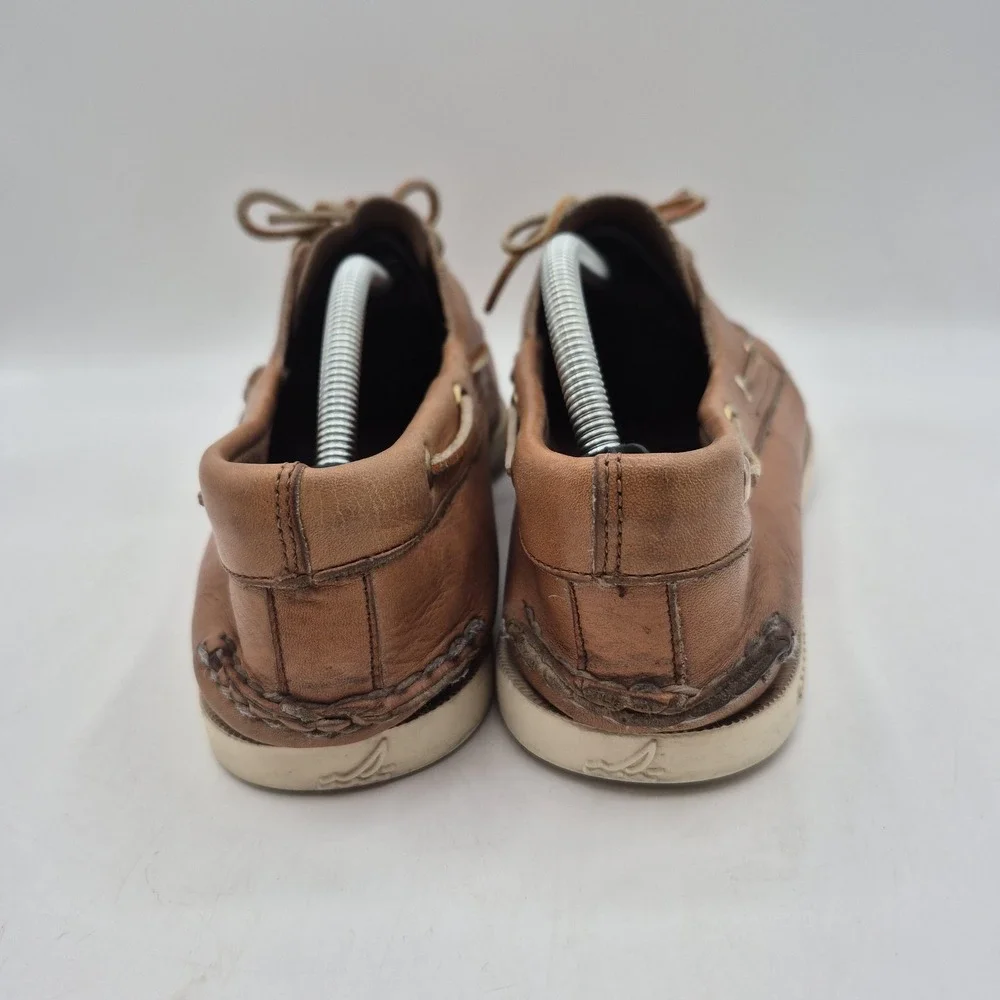 Sperry Top-Sider Shoes Mens Size 11.5 Brown Leather Boat Deck Casual Moc‎ Toe